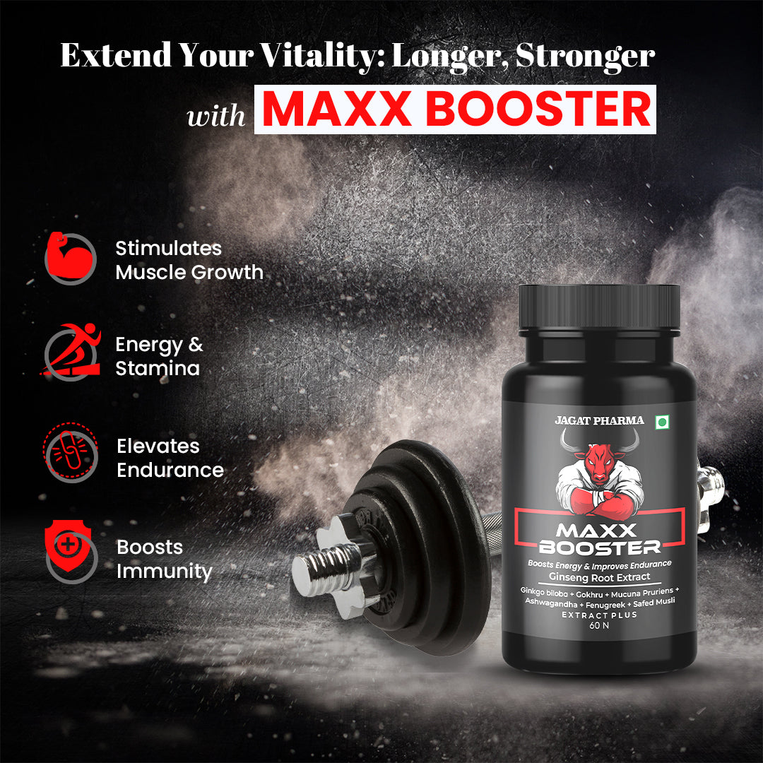 Maxx booster- 60 Caps | The Strongest Muscle Mass Gainer and Performance Booster