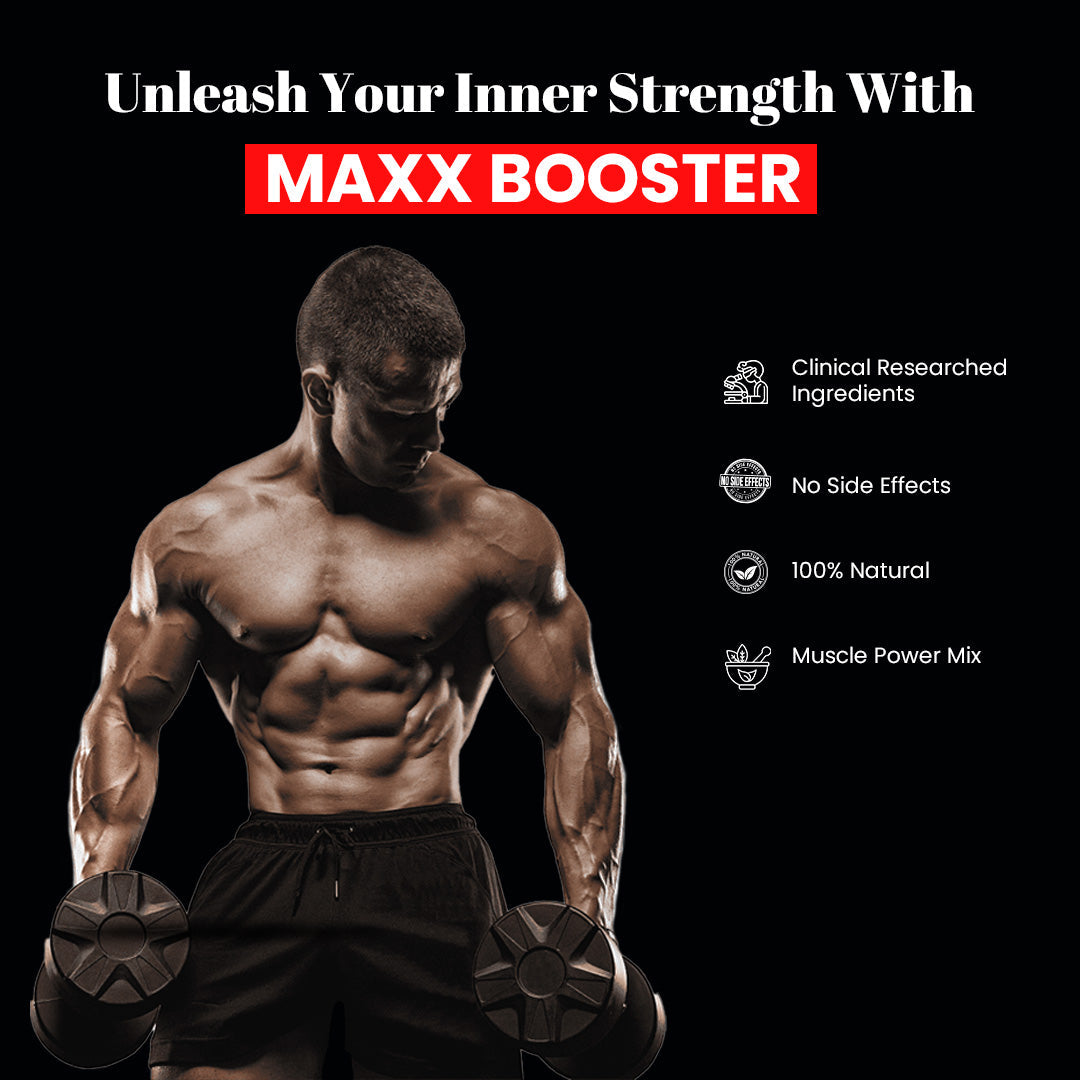 Maxx booster- 60 Caps | The Strongest Muscle Mass Gainer and Performance Booster