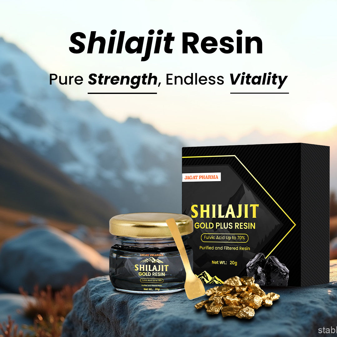 Himalayan Shilajit Gold Plus Resin - Nature's Golden Touch for Enduring Wellness